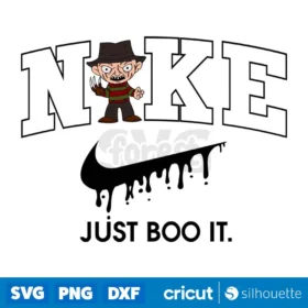 Nike Just Boo It X Baby Freddy Svg Horror Character Svg Digital Download Design