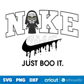 Nike Just Boo It X Baby The Nun Svg Horror Character Svg Digital Download Design