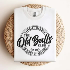 Official Member The Old Balls Club Svg 60 Years Of Awesome T Shirt Design Png Digital Download Design Design