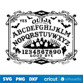 Ouija Svg Halloween Svg Files For Cricut Spooky Season Svg Goth Witchy Svg Instant Download