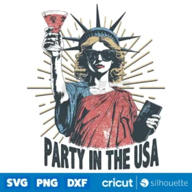 Party In The Usa Svg 4Th Of July Vector Independence Day Shirt Design