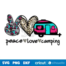 Peace Love Camping Png Camping Camper Adventure Png Digital Download Design