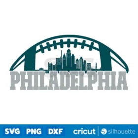 Philadelphia Football Skyline Svg Digital Download