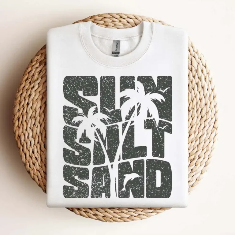 Sea Salt Sand Svg Summer Beach Trip Palms Island T Shirt Color Design Png Digital Download Design Design