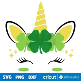 Shamrock Unicorn Svg St Patricks Unicorn Svg