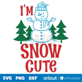 Snow Cute Christmas Svg Digital Download Design