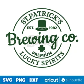 St Patricks Brewing Co Lucky Spirits Svg Funny St Patricks Day Svg