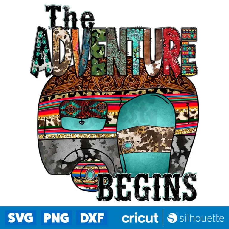 The Adventure Begins Png Camping Png Instant Download