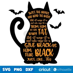 Twist The Bones And Bend The Back Svg Hocus Pocus Svg Digital Download Design