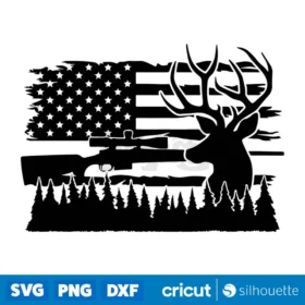 Usa Hunting Flag Svg Hunting Svg Hunter Svg Usa Flag Svg American Flag Svg