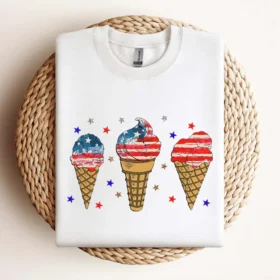 Usa Ice Cream Png American Png 4Th Of July Png Digital Download Design Design