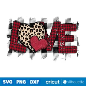 Valentine Leopard Love Design Sublimation Design Leopard Design Valentines