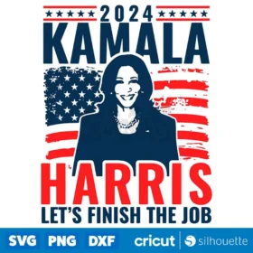 Vintage Kamala Harrislets Finish The Job Svg