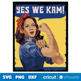 Yes We Kam Madam Harris 2024 Funny Svg Kamala Harris 2024 Svg