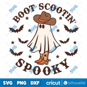 Boot Scootin Spooky Sublimation PNG, Boot Scoot Spooky PNG