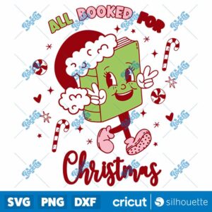 Cute All Booked For Christmas SVG