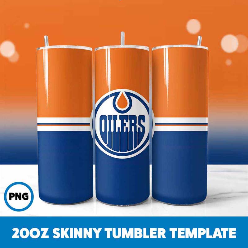 Edmonton Oilers 20oz Tumbler Wrap PNG Digital Download