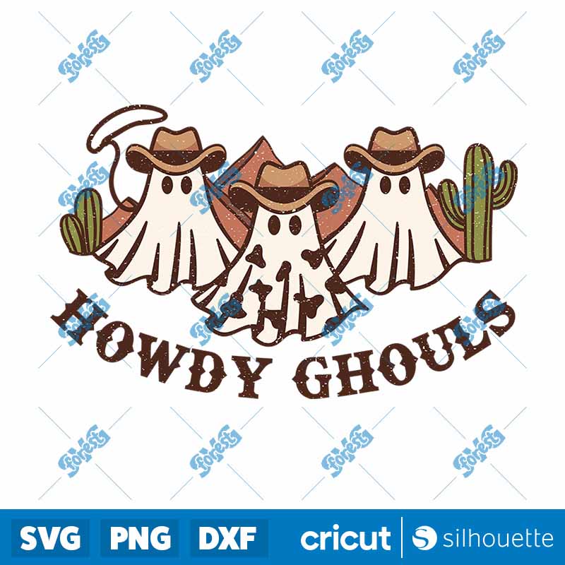 Howdy Ghouls Sublimation PNG Howdy Ghouls PNG Digital Download Design
