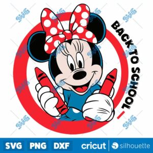 Minnie Mouse Disney Back To School SVG