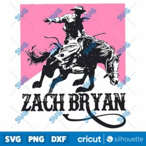 Retro Cowboy Cigarette Zach Bryan SVG