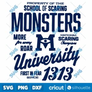 School Of Scaring Monsters University 1313 SVG